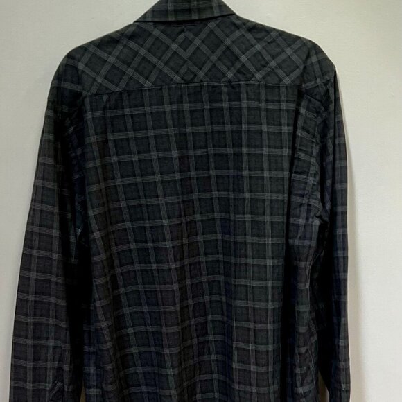 Billy Reid Men's Cotton Button Down Long Sleeve Shirt Made in Italy Size XL - Picture 2 of 6